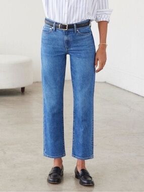 AYR Men's Mid-Blue Straight Jeans